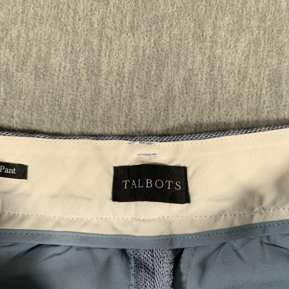 Talbots Pants Womens 2P Petite Light Blue Hampshire Ankle Pant Textured Office - Picture 5 of 12
